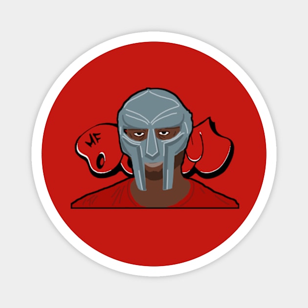 MF DOOM Minimalist Magnet by Vatar